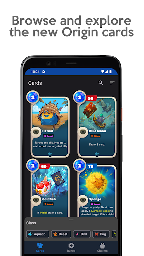 Android application Axie Origin Card Browser screenshort