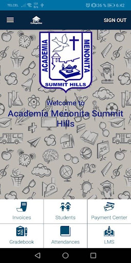 Android application Academia Menonita of Summit Hi screenshort