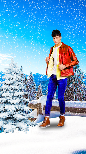 Android application Snowfall Photo Frames & Editor screenshort