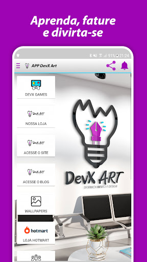 Android application DevX Art - Renda Extra Online screenshort