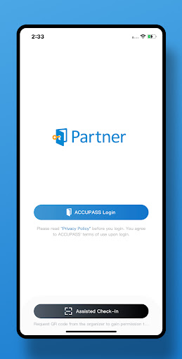 ACCUPASS Partner Screen 2
