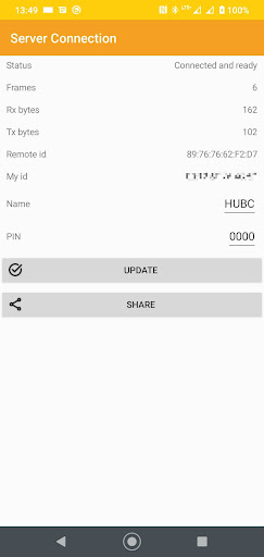 Android application Aplisens Remote Modem screenshort