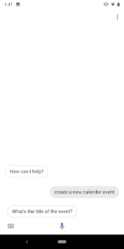 Voice Action Services Screen 3