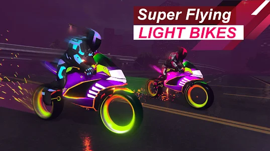 Light Bike Game: Flying Stunt