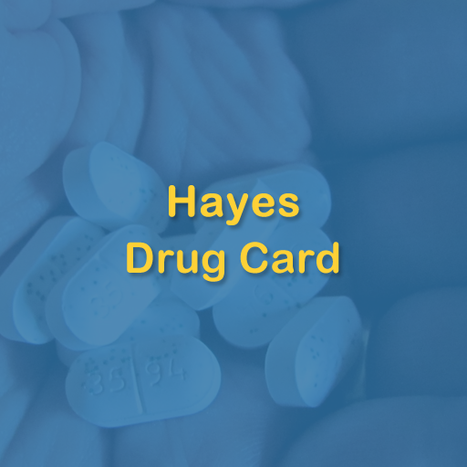 Hayes Drug Card Header - AppWisp.com