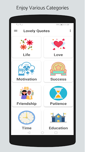 Android application Lovely Quotes screenshort