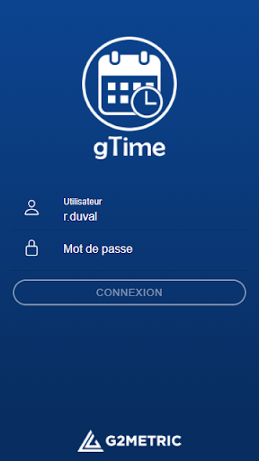 Android application gTime screenshort