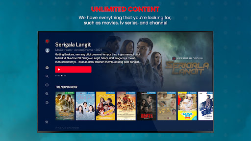 Android application MAXstream screenshort