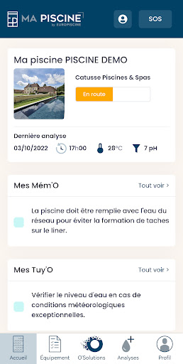 Android application Ma Piscine by EuroPiscine screenshort