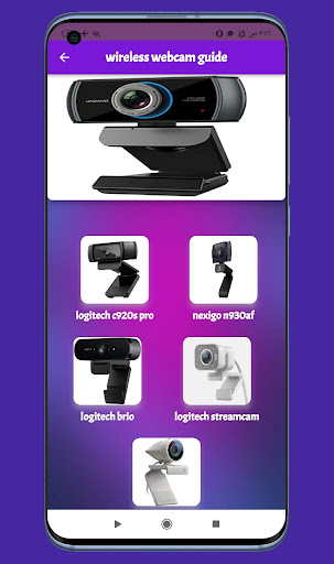 Android application wireless webcam guide screenshort