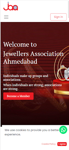 Android application JEWELLERS ASSOCIATION AHM screenshort