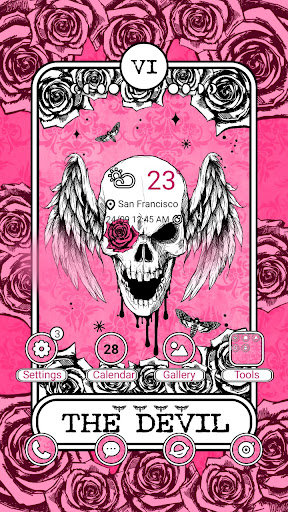 4K Wallpaper HD - Pink Skull T Screen 2