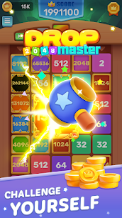 2048 Drop Master2 Apk Mod for Android [Unlimited Coins/Gems] 3