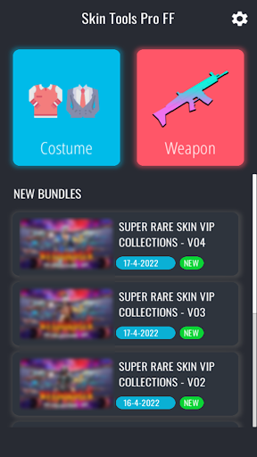 Android application Skin Tools VIP screenshort