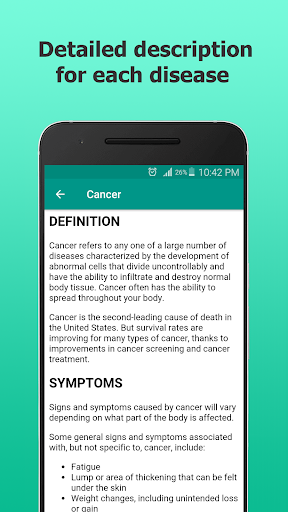 Diseases Dictionary & Treatments Offline 3.7 screenshots 3