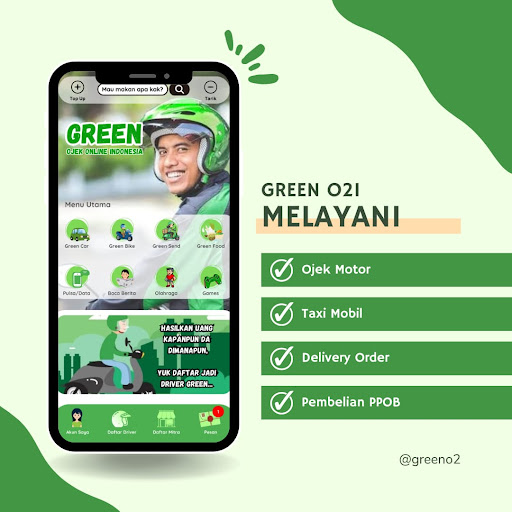 Android application Green O2I screenshort