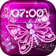 Diamond Butterfly Girly App Lock