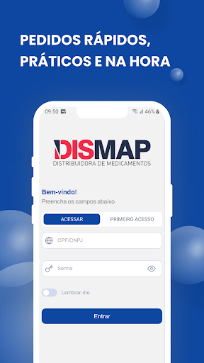 Android application Pedido Eletrônico - Dismap screenshort
