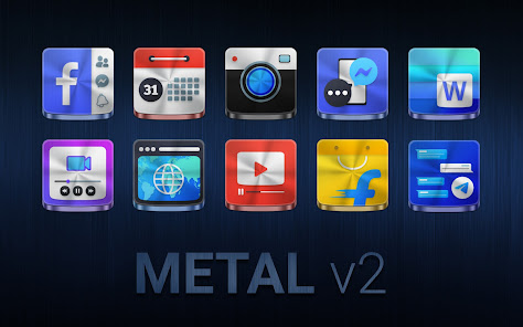 Captura de Pantalla 9 Metal Redefined Icon Pack | Me android
