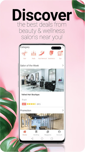 Vaniday - Beauty Booking App Screen 2