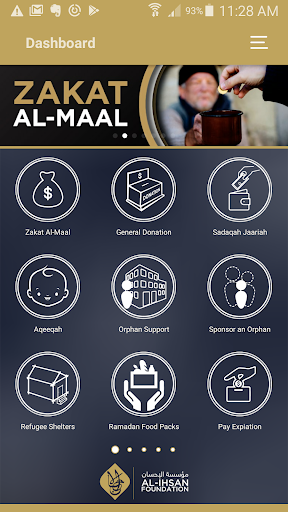 Android application Al-Ihsan Zakat & Charity App screenshort