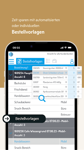 BackBüro® mobil Bestellwesen Screen 2