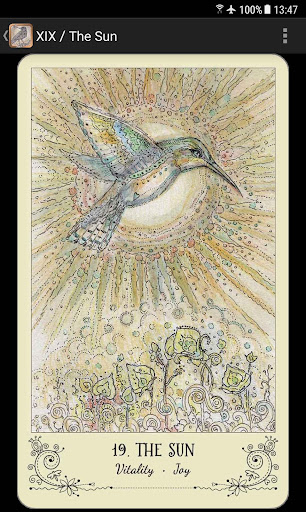 Screenshot of Spiritsong Tarot