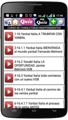 Android application CURSO DE EMPRENDIMIENTO screenshort