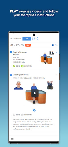 Physio Clinic Exercises Screen 3