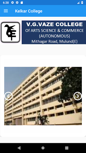 Android application Kelkar Vaze College, Mulund screenshort