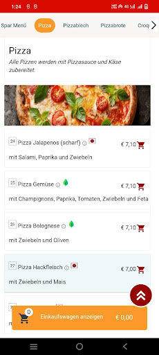 City Pizza Service Screen 3