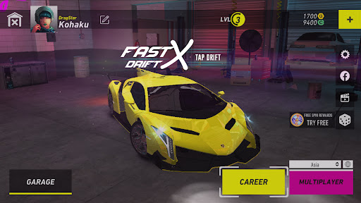 Android application Fast X Racing - Tap Drift screenshort