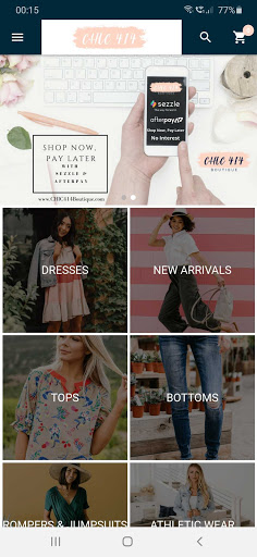 Android application CHIC 414 Boutique screenshort