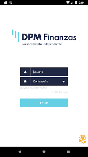 Android application DPM Finanzas screenshort