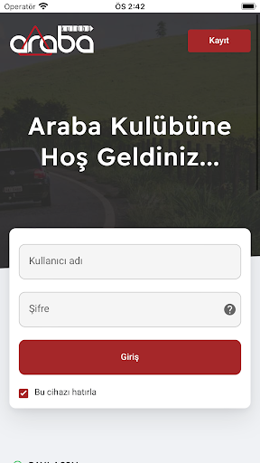 Android application Araba Kulübü screenshort