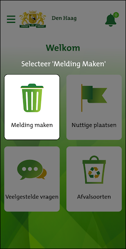 Android application MyCleanCity screenshort