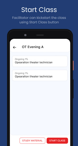 Android application Virohan myClass screenshort