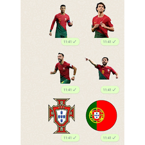Captura de Pantalla 8 Portugal Team Stickers android