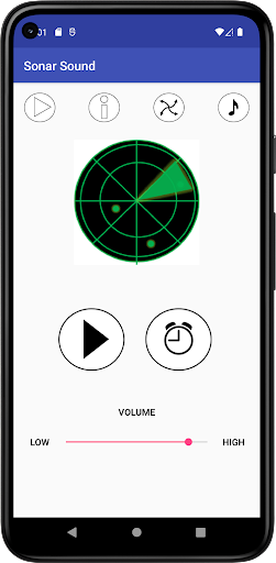 Android application Sonar Sound screenshort