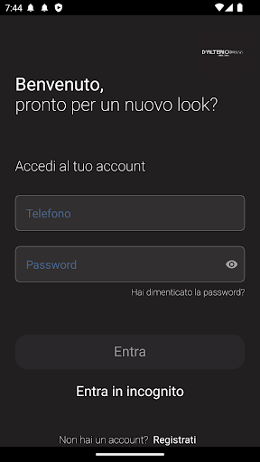 Android application D'Alterio Parrucchieri screenshort