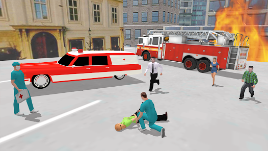 Ambulance Simulator Car Driver  screenshots 23