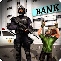 Bank Robbers Strike : US Police Squad