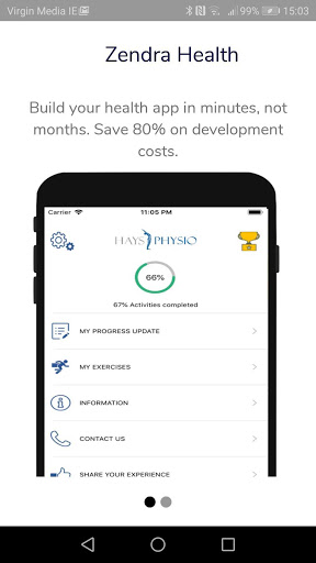 Android application Zendra Health screenshort