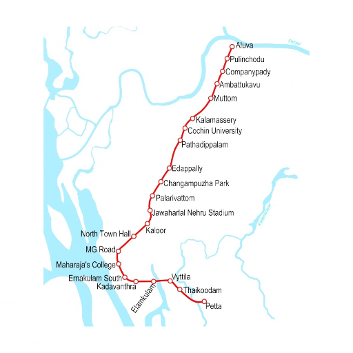 KochiMetroMap logo
