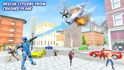 Android application Flying Ice Robot Fighting Game screenshort