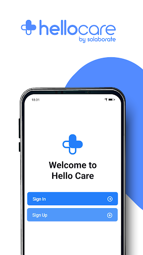 Android application hellocare screenshort