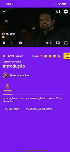 Android application Universidade Hinode screenshort