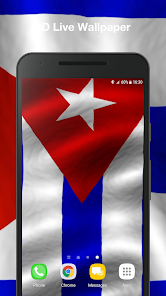 Captura de Pantalla 5 3d Bandera Cubana Fondo android