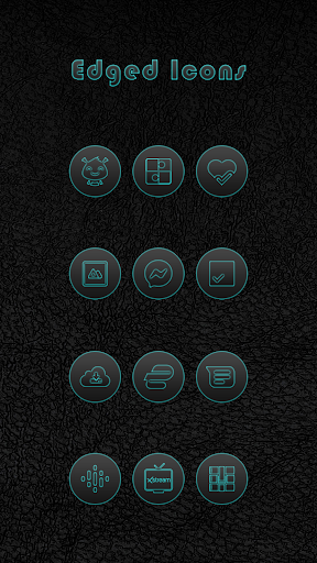 Edged Teal Icons