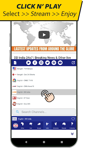 World News - Live TV Screen 3